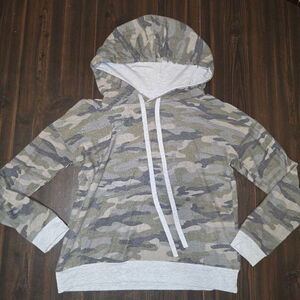 7th Ray Camo Hoodie Women's Green Gray M
